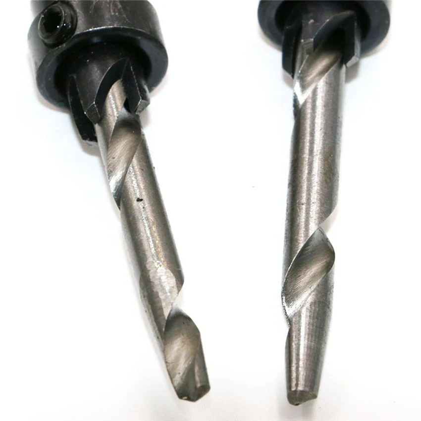 7 pçs/pçs/set carpintaria brocas kit de combinação de broca escareada 78mm-90mm ferramentas manuais peças alta velocidade brocas de parafuso de madeira aço