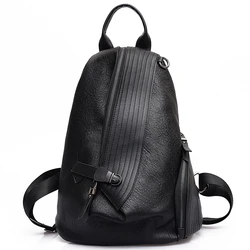 Women's Backpacks Fashion Women 2022 Bag  PU Leather Backpack Female Solid Coffee Color Gift Backpack Schoolbag For Girls 457