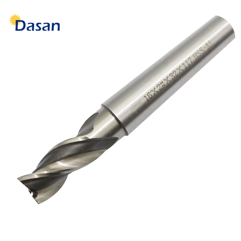 Vástago cónico Morse HSS, fresa cnc, 16mm, 3 Flute16X2 # X32X117, 1 ud.
