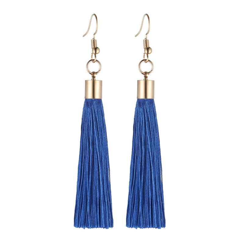 LOVBEAFAS Fringe Quaste Ohrringe Für Frauen Gold Farbe Vintage Lange Tropfen Baumeln Ohrringe Mode Hochzeit Schmuck Party Geschenk – Detail 4