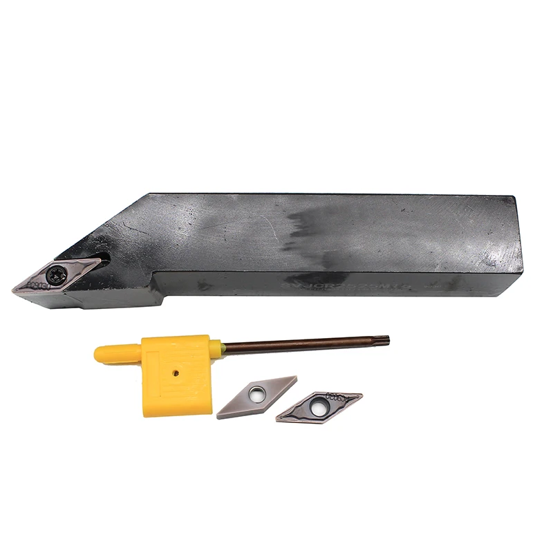 1PCS SVJCR2525M16 + 10PCS VCMT160408 HMP PC9030 CNC Tool Blade Lathe Turning Tool Carbide Insert Tool Holder Blade set