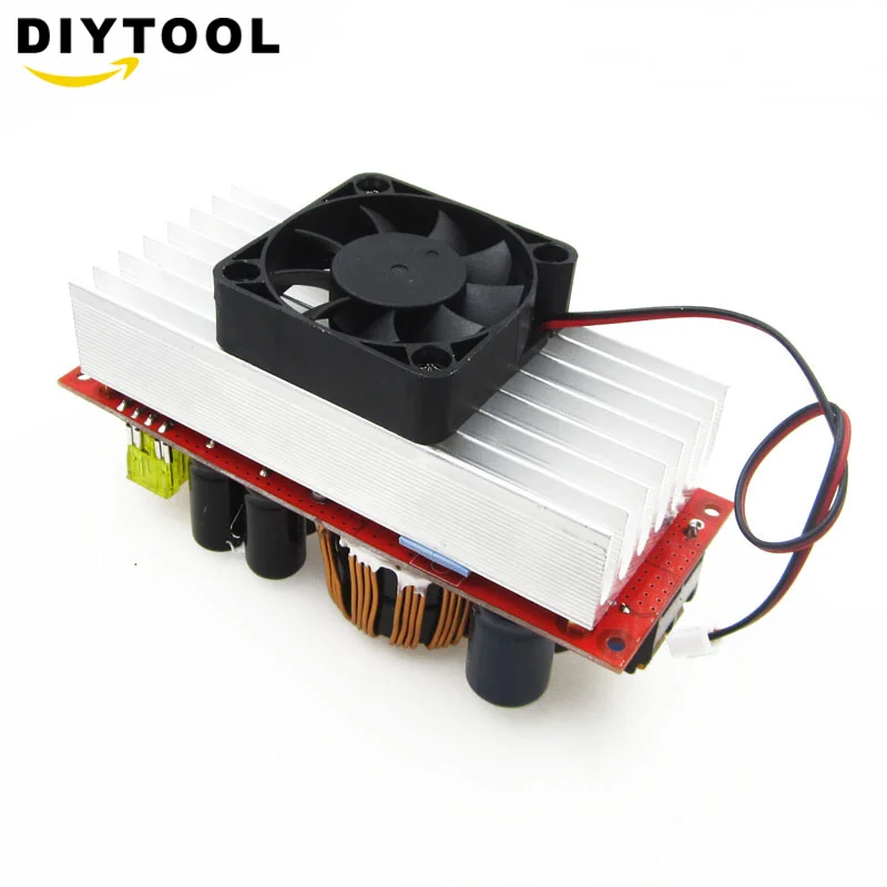 1800 ワット 40A cc cv昇圧コンバータDC-DCステップアップ電源調整可能なモジュールdc 10v-60vに 12v-90v diyキット電動ユニットモジュール