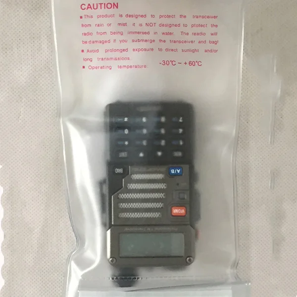 Alta qualidade à prova dwaterproof água saco UV-5R baofeng caso para uv 5r UV-5RE plus BF-888S yaesu motorola walkie talkie à prova de água caso rádio