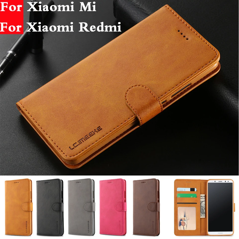 고급 가죽 케이스, 샤오미 Mi A2 Lite 6X 전화 케이스, 레드미 노트 9 9s 프로 8 8A 8T 6 프로 플립 지갑 TPU 케이스, 레드미 노트 8 푼다