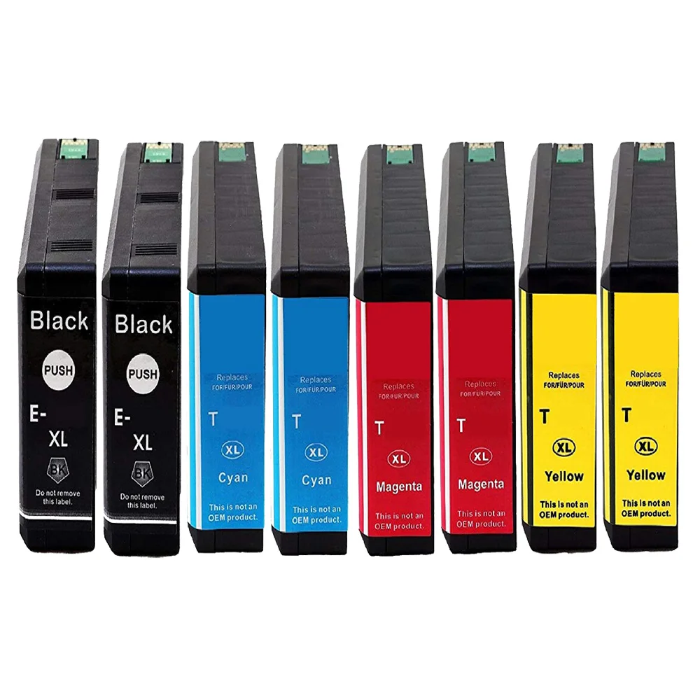 

8 Pack Replacement Ink Cartridge for Epson 676XL Ink Cartridge Used in Epson Workforce Pro WP-4530 WP-4020 WP-4540 WP-4520