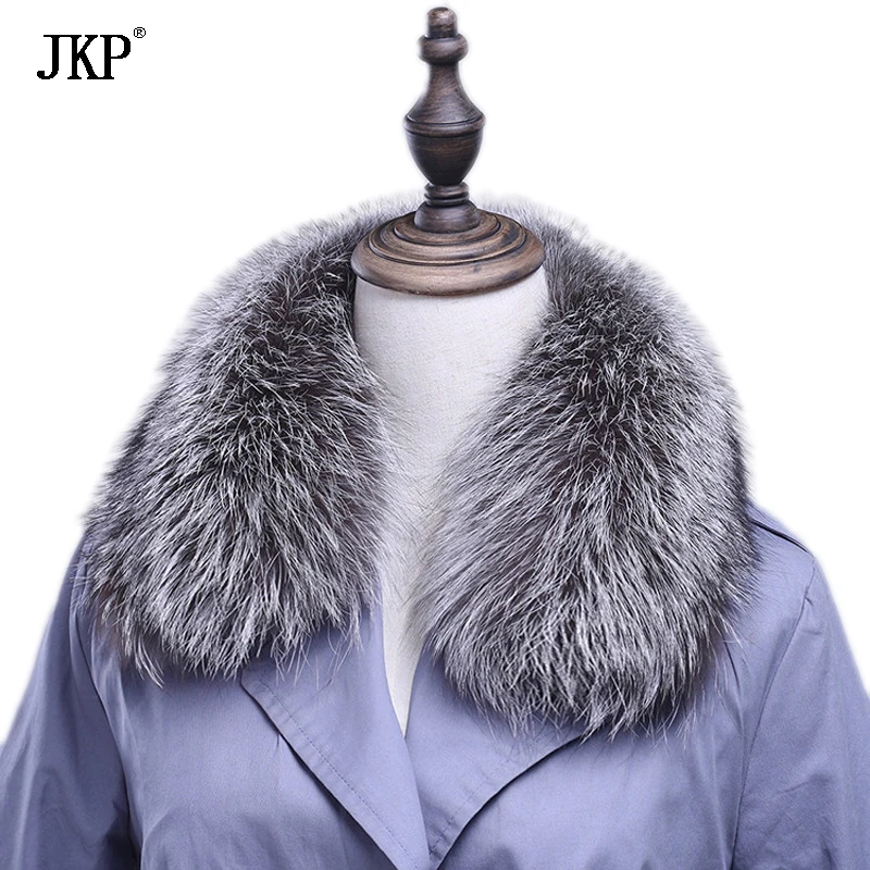 winter 100% Real fox fur collar Multicolor fur scarf for women men Coat decoration Warm collar  Genuine Fur Scarf Female Neck