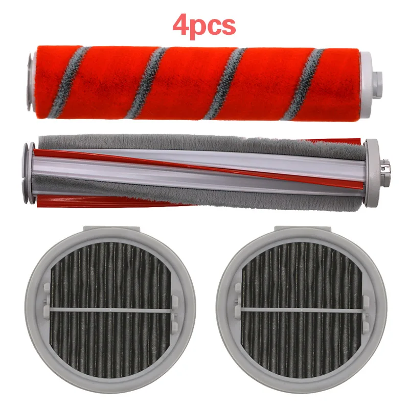 Roller brush soft + carbon fiber brush + mites brush + HEPA filter for XIAOMI ROIDMI F8 parts kit manual vacuum cleaner set