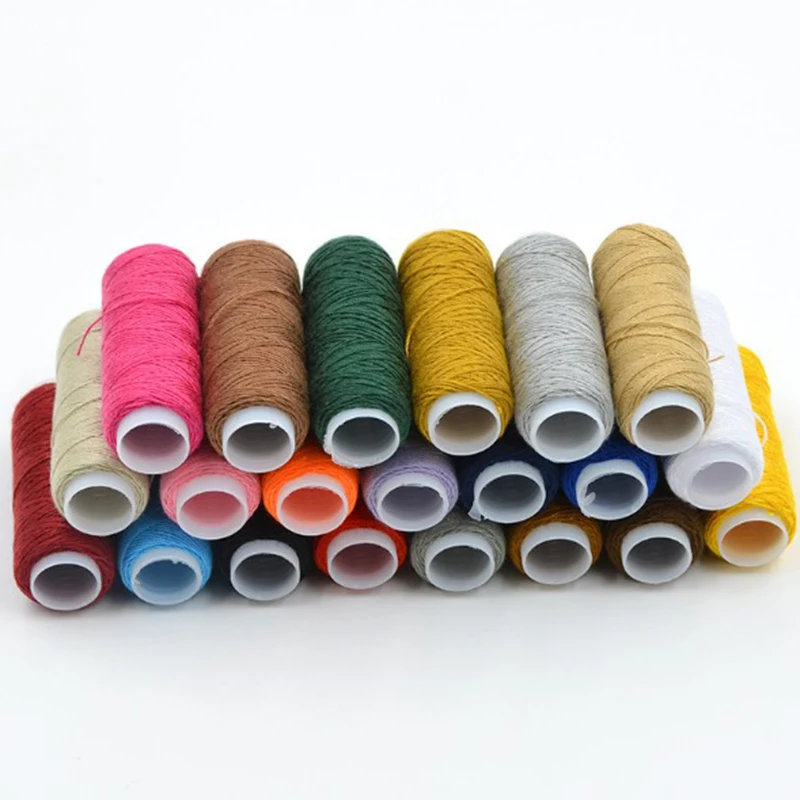1lot 2Pieces 20S/3 Denim Sewing Thread Roll, Thick Jeans Canvas Bag White Thread for Sewing 100% polyester Sofa Sewing supplies