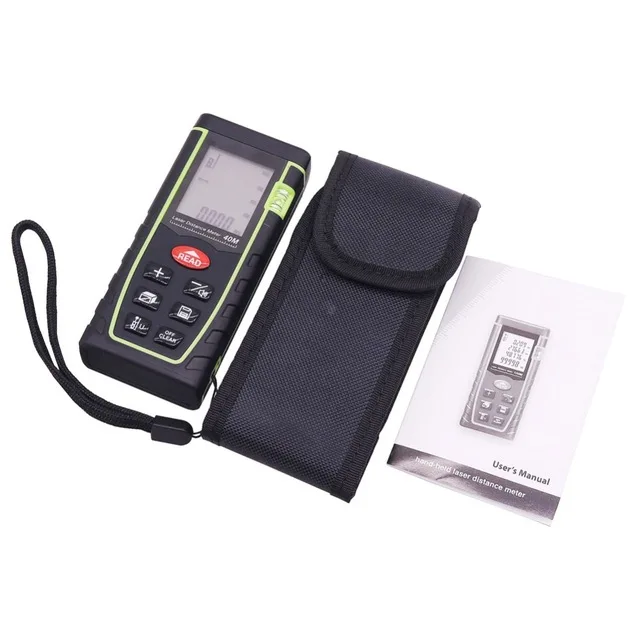10 sets Laser Distance Meter 40M Rangefinder Trena Laser tape Range Finder Build Measure Device Ruler Test Tool