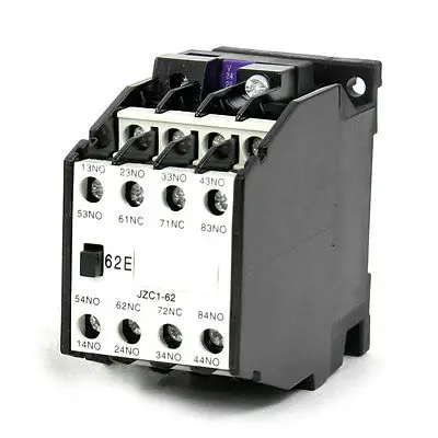 JZC1-62 AC Contactor Type Relay 24V 50Hz Coil Voltage 3-Phase 6NO + 2NC