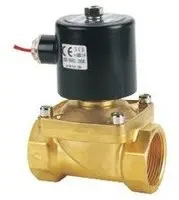 Free Shipping High Quality 2PCS In Lot DC24V Fluid Control 2 Way Brass Solenoid Valve G1-1/2''