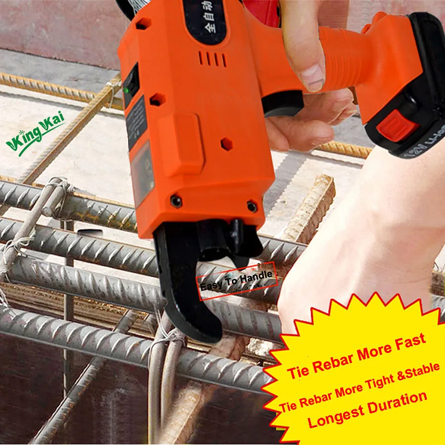 12V 15600mah Automatic Cordless Rechargeable Lithium Battery Electric Rebar Tying Machine Tool Set For Building Rebar Tier