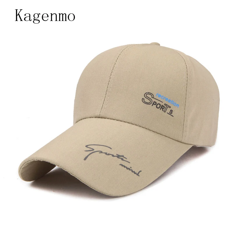 Kagenmo Unisex Baseball Cap Bone Brim Sun Hat Sports Breathable Long Casquette Quick Dry Golf Fishing Casual Gorro