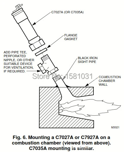 Imagem -03 - Substitua Honeywell Flame Sensor Detecção de Luz China C7027a1049 C7027a1023