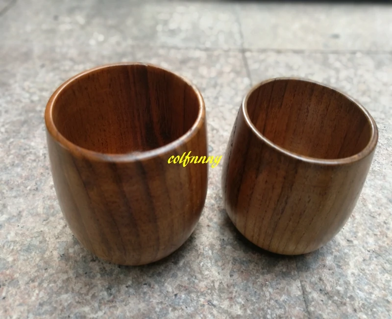 

250pcs/lot Fast shipping 6.8*8cm Wood Cup Natural Wooden drinking Cups teacups Drinkware