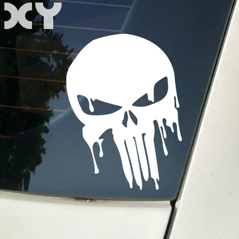 XY Waterproof Reflective Car and Motorcycle Vinyl Sticker Skull Sticker for Car