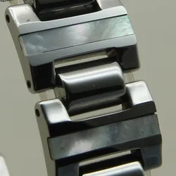 16mm new natural cloud shell inlayed scratch proof tungsten bracelet vary length