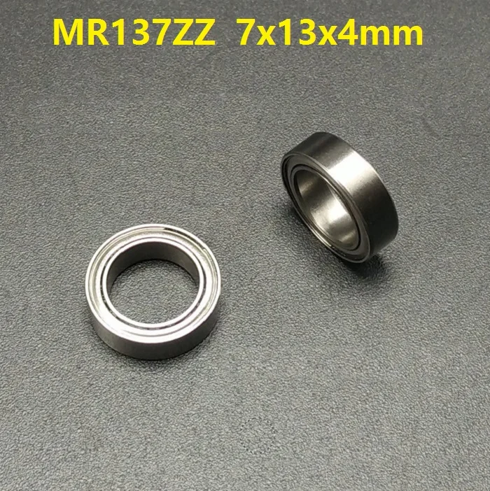 

100pcs/lot MR137 ZZ MR137ZZ MR137Z 7x13x4 mm Miniature Mini deep groove Ball Bearing 7*13*4mm