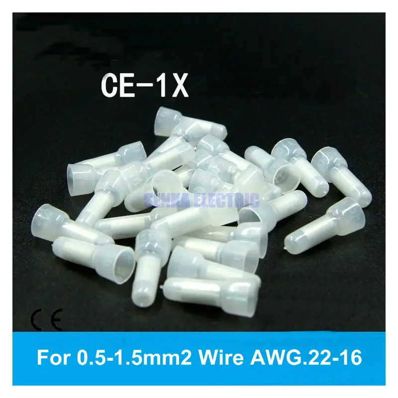 

1000pcs High Temerature Electrical Close End Cable Connectors Terminals AWG 22-16 Wire Nylon Crimp Caps