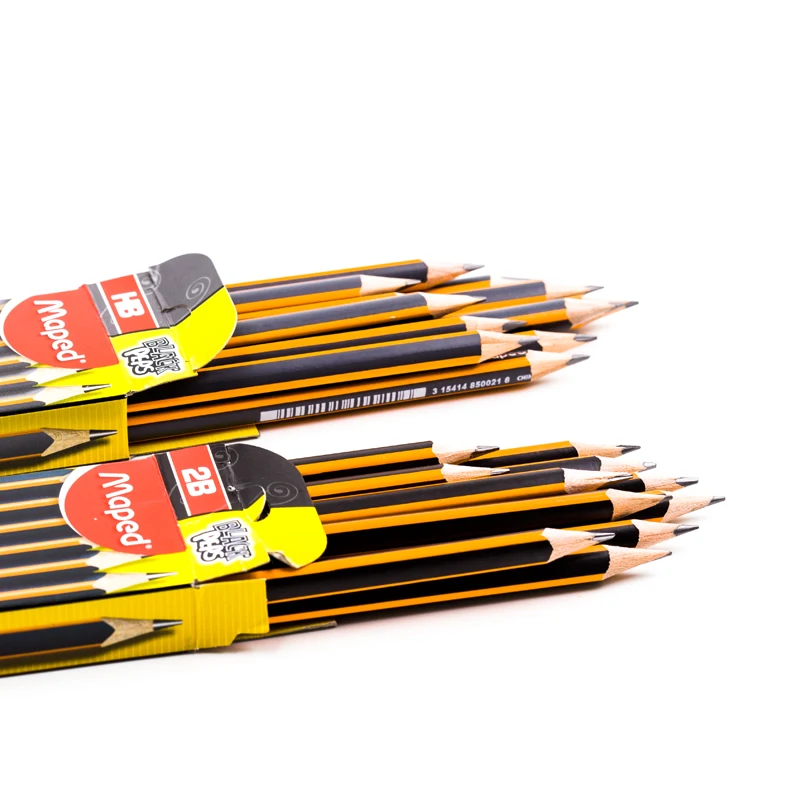 Maped Drawing HB/2B sketch pencils, pupils writing tools, stationery, school supplies