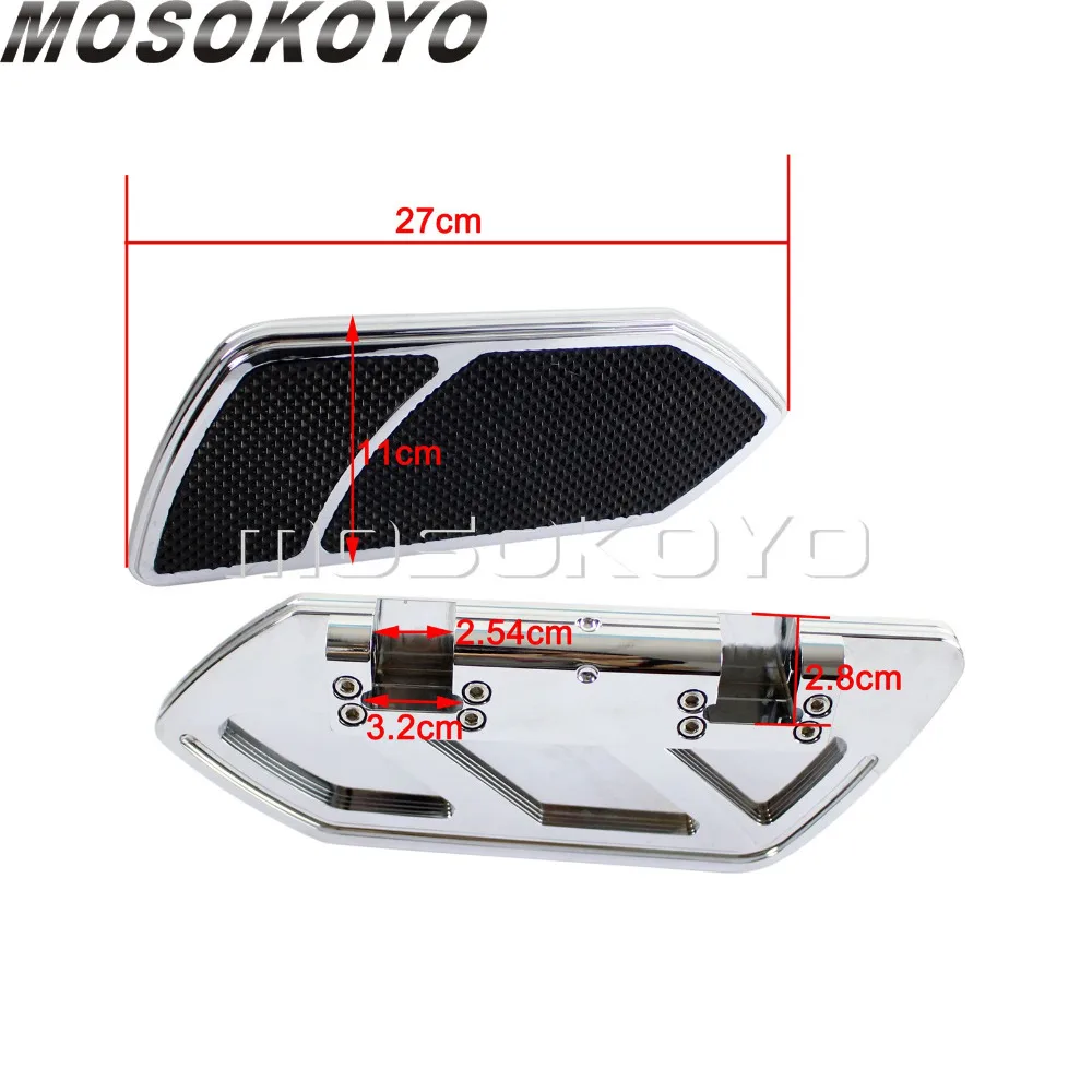 Motorcycle Wide Floorboard Billet Aluminum Passenger Footpeg for Harley Touring FLH/FLT All Footrest