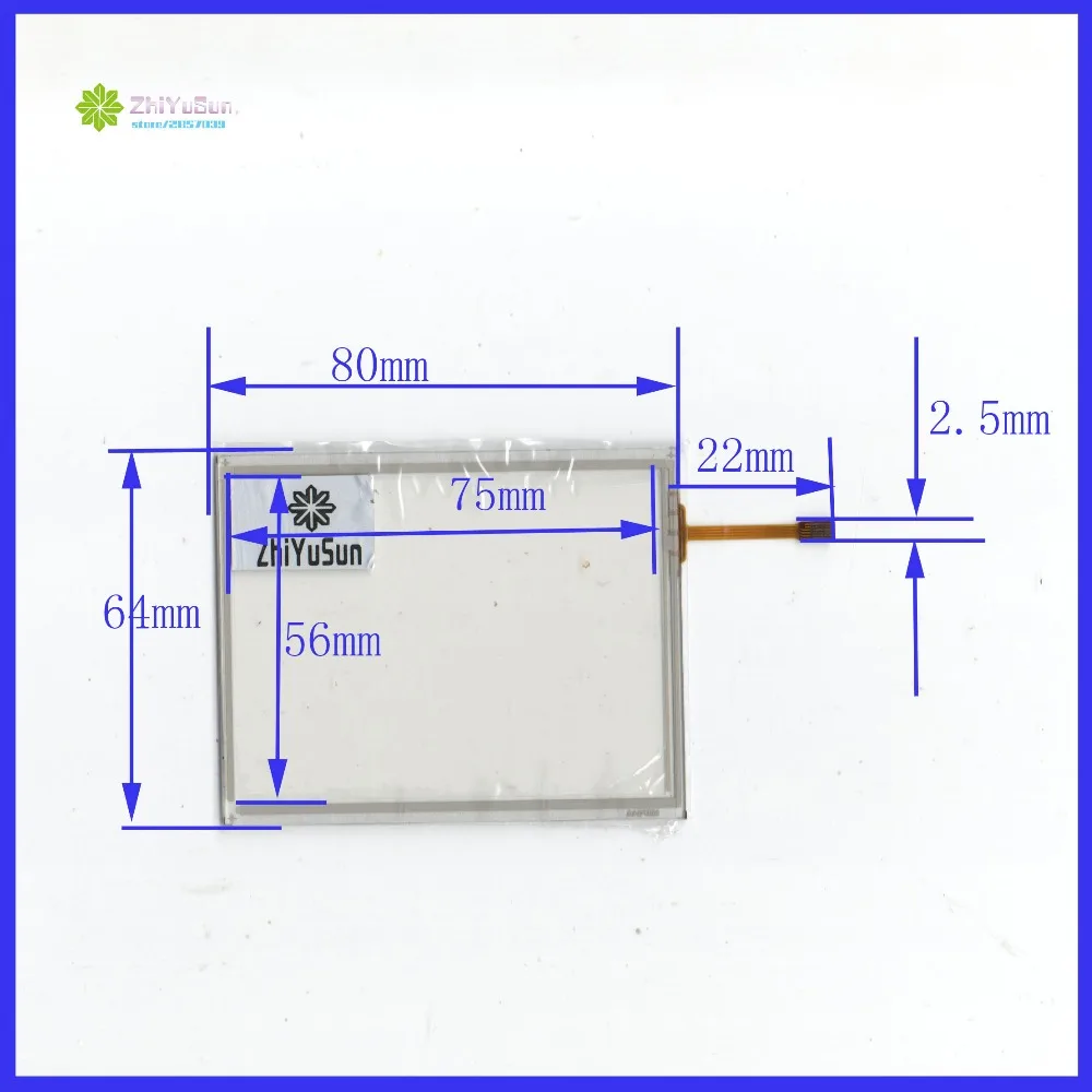 ZhiYuSun wholesale 5PCS/lot M3704 80mm*64mm Touch Screen,sensor Digitizer  length80mm width 64mm for PDA GPS compatible 4lines