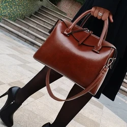 High Quality Casual Tote Bags Vintage Women Shoulder Bag Large Capacity Women Handbags Fashion Leather Handbags Big Women Bag