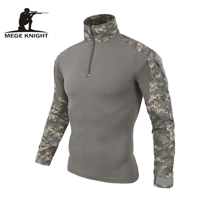 

Camouflage uniform us combat shirt cargo multicam Airsoft paintball tactical clothing with knee pads