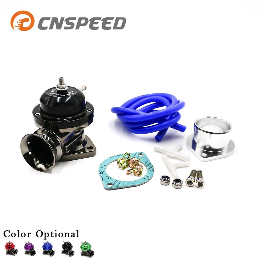 Uniwersalny typ-RS zawór wydmuchowy Turbo regulowany 25psi BOV bezpieczeństwa adapter przedmuchu aluminium czarny czerwony