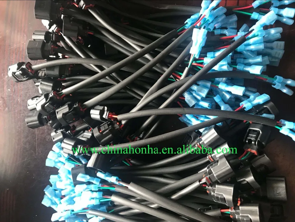 

Free shipping 5/10/20/50/100 pcs 7283-8730-30 3 pin waterproof housing connector wire harness with 20cm 20AWG wire