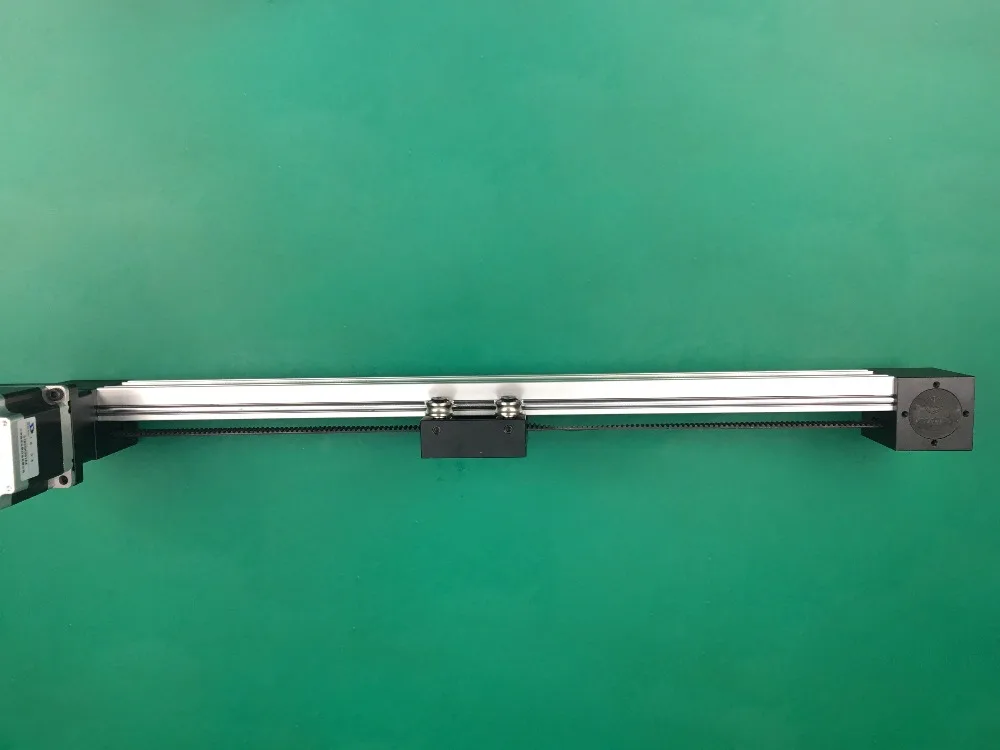 Synchronous belt linear slide XP 100mm 300mm stroke table guide rail slide timing belt linear slide table+ nema 23 stepper motor