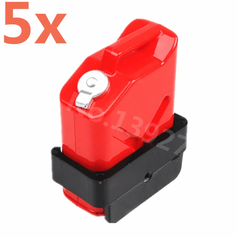 5Pcs Oil Gasoline Fuel Tank Container Decoration Accessory For 1/10 Rock Crawler RC Cars AX10 Axial SCX10 RC4WD D90 CC01 TRX-4