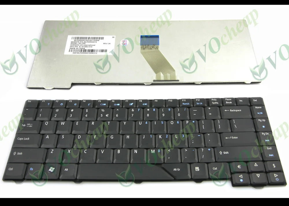 New US Laptop Keyboard for Acer Aspire 4530 4710 4710G 4720 4930G 5300 5730 5732 5739 6920 6935 Black 9J.N1A82.01D NSK-H371D