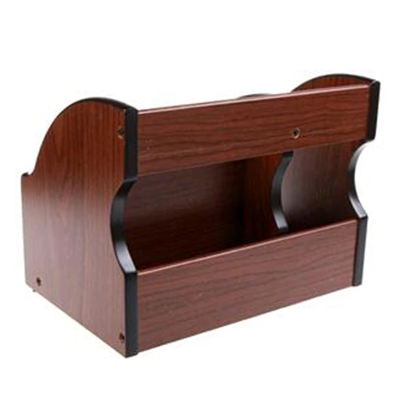 Fine Wool 6 Block Cherry Wood Pen Parallel-Chord Pen Holder Desktop Storage Box Storage Box Pen Stands Pen Pot with Drawer