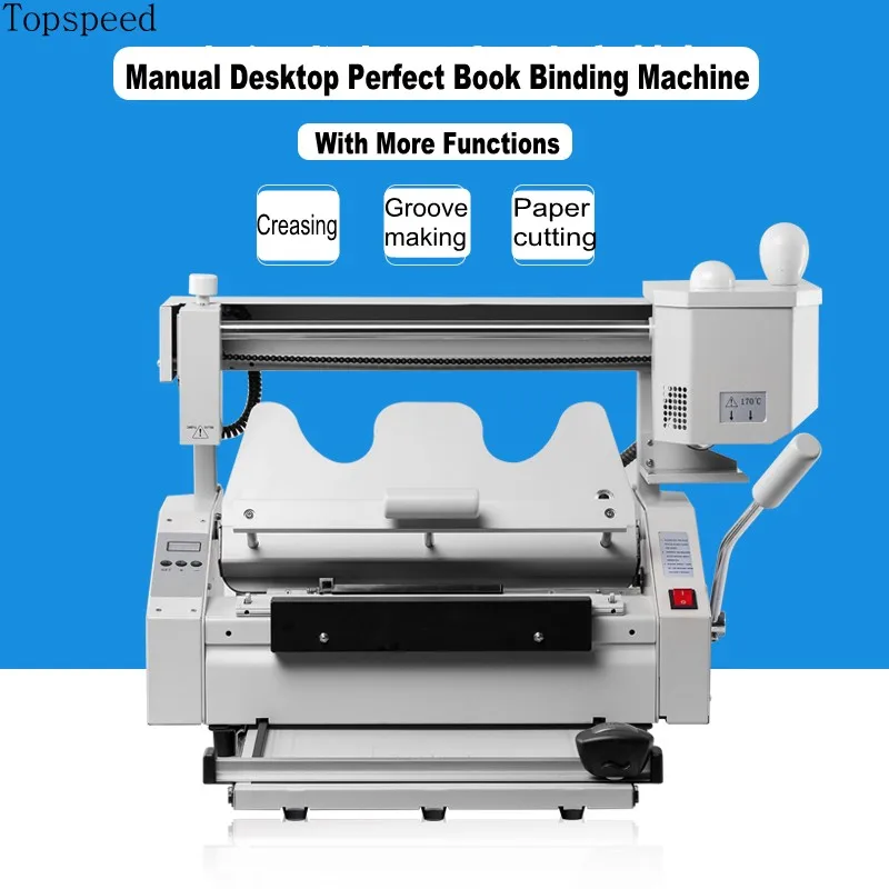 

New Perfect Binding Machine 5 Functions In 1 Combo Hot Melt Glue Book Binder