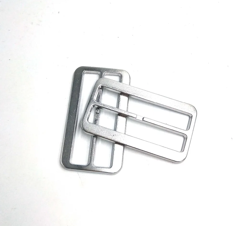 10PCS Adjustor Triglides Slides 49mm Metal Adjustable Buckle Zinc Alloy Tri Bar Slider DIY Wide Backpack Straps