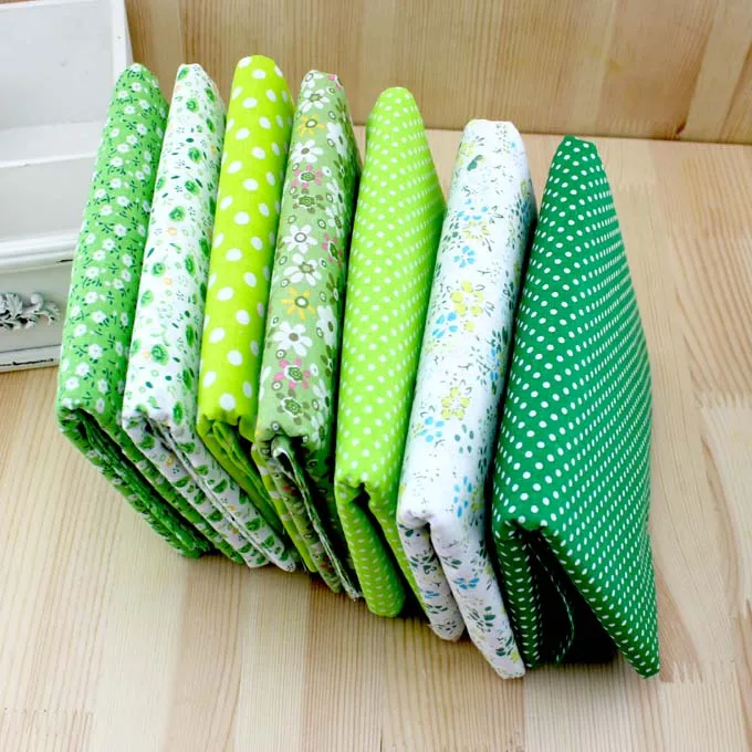 half meter Width 150cm Green Cotton Fabric for Sewing Tissu to Patchwork DIY Materials Sewing Telas Tilda Doll Cloth