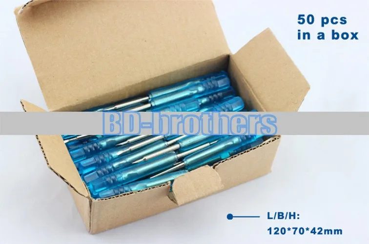 Good Qulity 0.8 Pentalobe /1.5,2.0 Phillips / 1.5 Straight Blue  Screwdrivers Tools for i Phone Phone Repair 1000pcs/lot