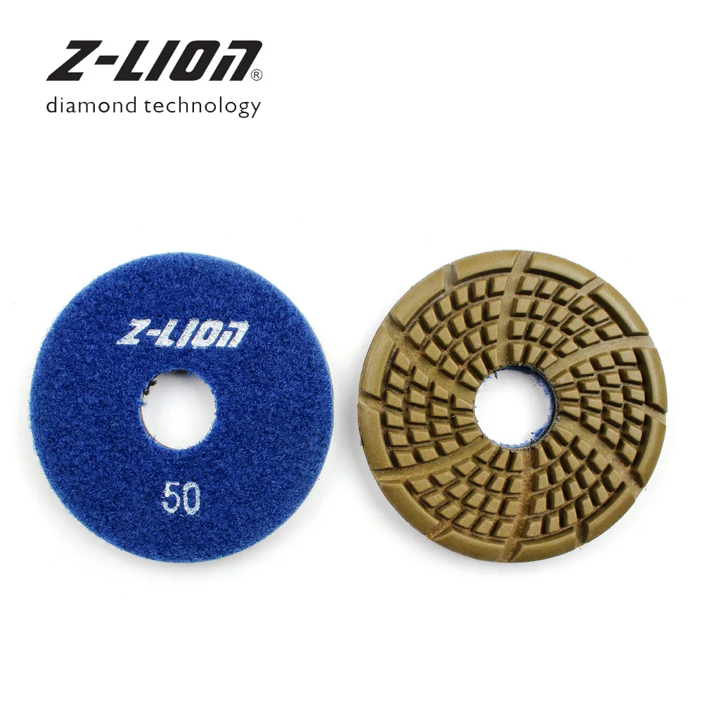 

Z-LEAP 3.5" Diamond Floor Polishing Pad Wet Use Spiral Turbo Type Resin Buffing Disc Stone Marble Granite Ceramic Abrasive Tool