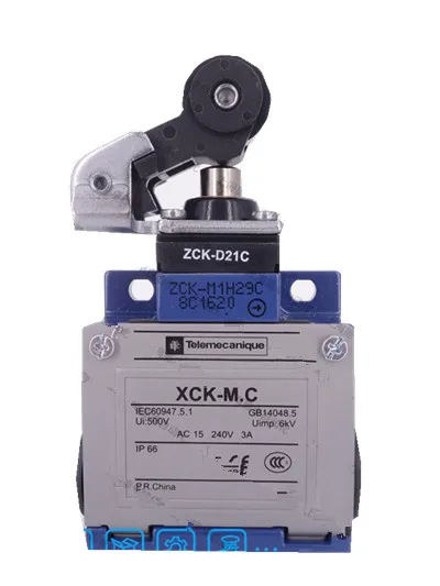 XCKM121H29 XCKM121H29C = ZCK-M1H29C + ZCK-D21C  Limit switch XCKM - thermoplastic roller lever plunger - 1NC+1NO - snap - M20