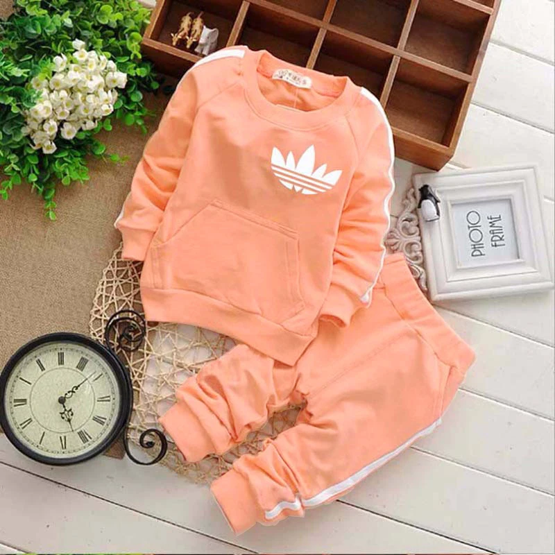 Baby Boy Clothes Suits Causal Baby Girls Boys Clothing Sets Children Suits Clothes 2 Pieces Sweatshirts Sports Pants Kids Set