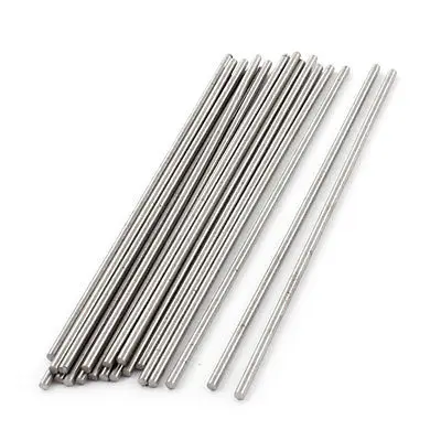 2mm x 100mm Silver Tone HSS Straight Turning Tool Round Lathe Rod