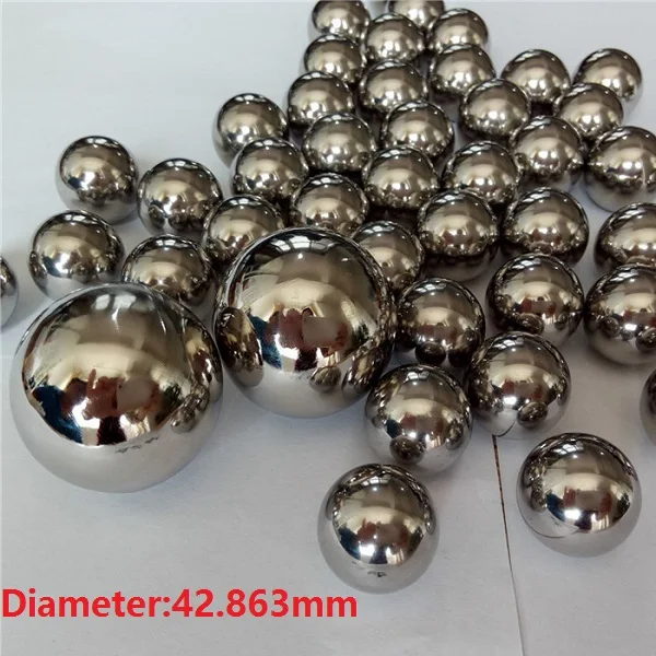 

5pcs/lot bearing steel steel balls precision GC15 G16 high quality Diameter 42.863mm