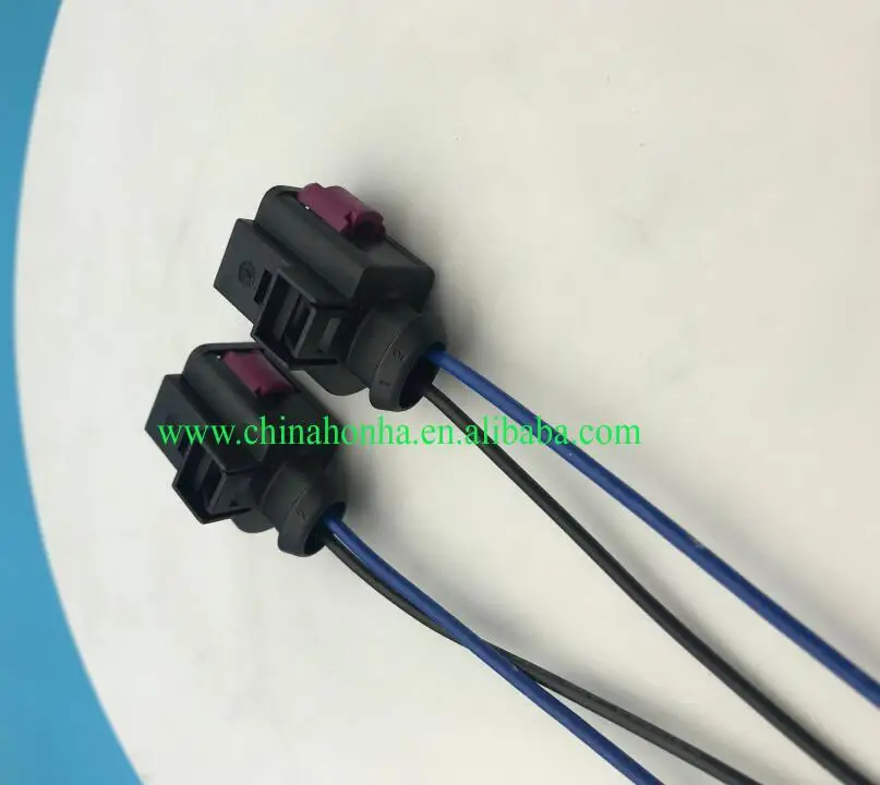

2pcs 2 Pin Horn Plug Connector With Wire Pigtail For 4D0971992