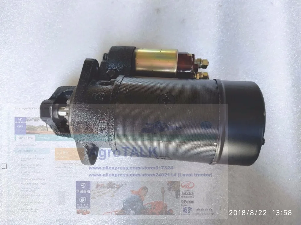 

Starter motor QD1109 ( 12V 0.8KW ) , suitable for engine like Changchai R190AM