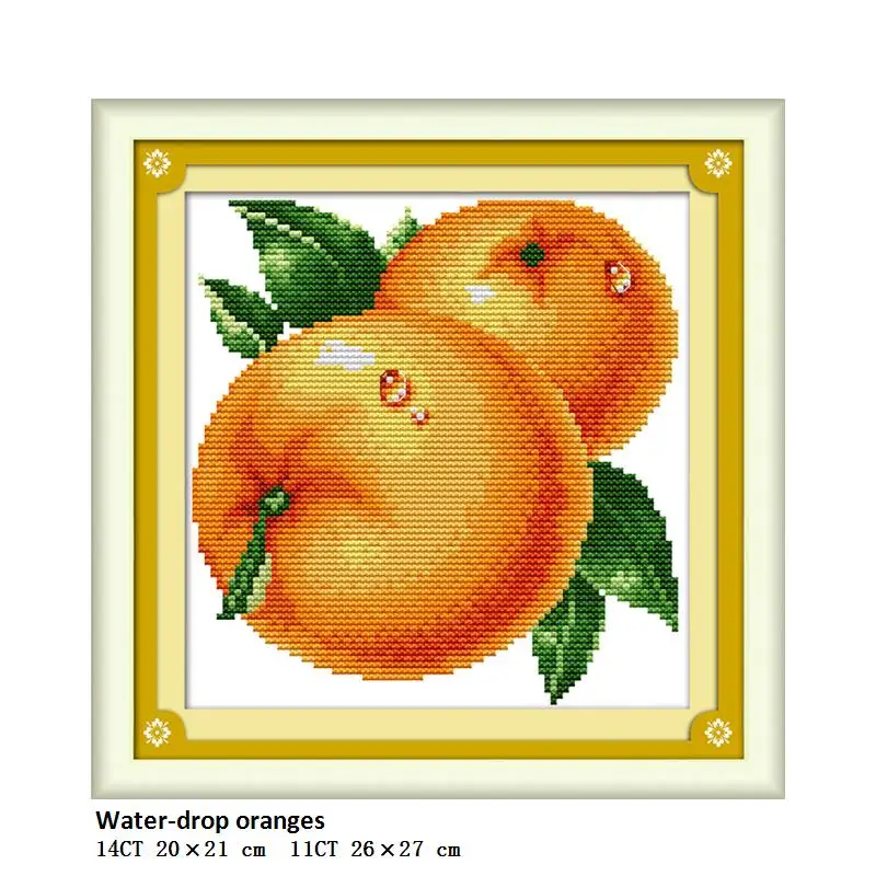 Mini mały rozmiar różnorodność owoców DIY cross stitch pomarańczowy winogron brzoskwinie jabłko arbuz i inne ręcznie haft needlewor