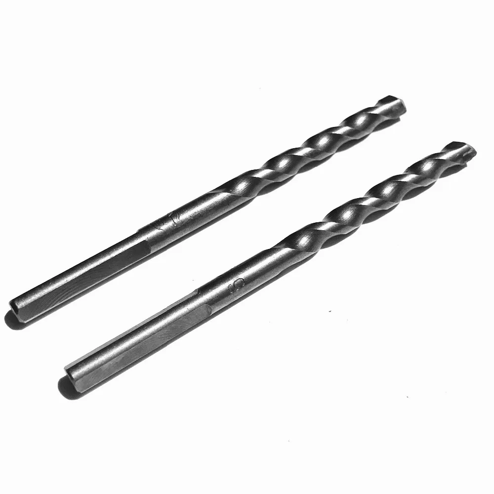 2PCS/set 3-12mm Head Diameter Carbide Tipped Triangle Shank Hammer Electrical Hammer Impact Bit Drill Bits for Home Decoration