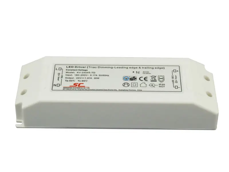 ac dc 12v 45w triac dimmable led driver 12v 24v 36v constant voltage led power supply lighting transformers,AC90-130V/AC180-250V