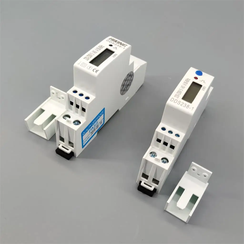 5(45)A 45A 220V 230V 50HZ 60HZ LCD display Single phase Din rail KWH Watt hour din-rail blue backlight energy meter