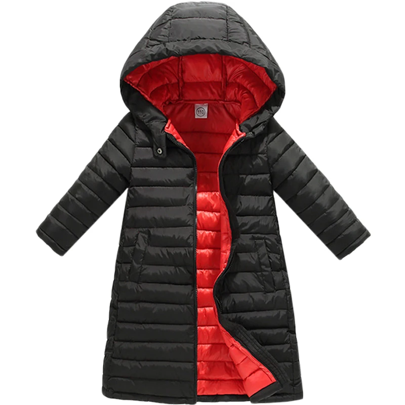 Autumn Winter Outerwear Jacket For Boys Girls Clothes Cotton-Padded Hooded Kids Coat Children Clothing Parkas Soft Thin Overall